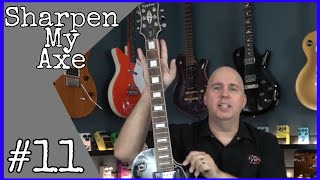 SHARPEN MY AXE 11 Broken Epiphone Headstock Repair [upl. by Santa]