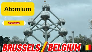 The Atomium of Brussels inside Belgium Travel Vlog [upl. by Asiek606]