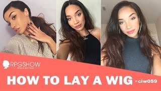 How to lay a wig from RPGSHOW  Tips to get a natural looking on a wavy wig [upl. by Treblihp993]