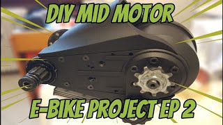 I build an ebike mid drive motor from a wheel motor hub EBike project EP 2 DIY CUSTOM [upl. by Cristie]