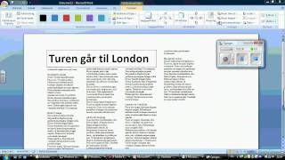 avisartikel  simpelt layout med Word 2007 [upl. by Euqinmod]