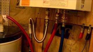 Eccotemp L10 tankless water heater instillation in off grid cabin [upl. by Faydra]