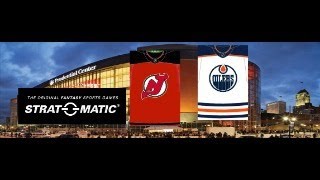 Strat O Matic Hockey Edmonton Oilers vs New Jersey Devils 201819 Season Opener [upl. by Lavud]