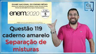 Resolução ENEM 2020  QUÍMICA  Questão 119 caderno amarelo [upl. by Airbmak]