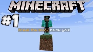 Minecraft ONE BLOCK SKY BLOCK CHALLENGE Lets Play Episode 1 MINECRAFT JAVA EDITION [upl. by Herrick]