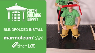 Blindfolded Installation of Marmoleum Click Cinch Loc Flooring [upl. by Guild]