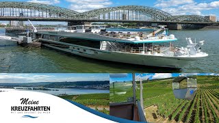 MS Adora Flusskreuzfahrt mit dem Schiff von Phoenix Reisen Köln  Rüdesheim  Mainz  Frankfurt [upl. by Klein]