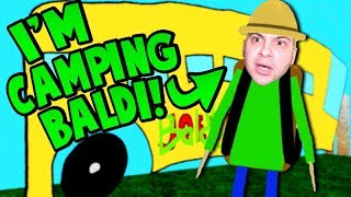 PLAYING AS CAMPING BALDI Lets go camping  Baldis Basics Roblox Roleplay [upl. by Jobyna]