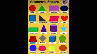 English Vocabulary  Geometric Shapes Names With Pictures StartFromScratch [upl. by Braun]