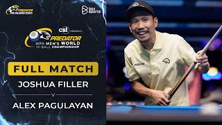 FULL MATCH  Alex Pagulayan vs Joshua Filler  2024 WPA World Championship Mens 10Ball  Vòng 1 [upl. by Annasoh955]