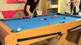 wwwtopofthecuecom  RILEY 6ft W Leg Snooker TablePool Table FSPW6 [upl. by Delgado59]