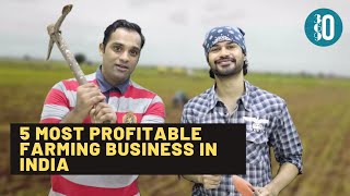 5 Most Profitable Farming Business In India Farming Business Ideas Farming In India Hindi [upl. by Ainit123]