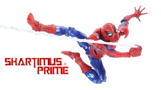 Revoltech SpiderMan 2016 Amazing Yamaguchi Marvel Comics Import Action Figure Toy Review [upl. by Ahsauqram]