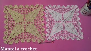 mantel a crochet parte 1 [upl. by Nodnelg955]