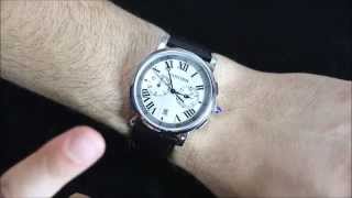 Cartier Rotonde Chronograph Watch Review  aBlogtoWatch [upl. by Enywad]