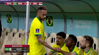 NEYMAR SOFREU UMA LESÃO QUE QUASE O TIROU DO RESTANTE DA COPA  Neymar vs Sérvia 24112022 [upl. by Maxa]