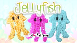 Jellyfish Rainbow Loom Charm Tutorial  How To [upl. by Nnaj]