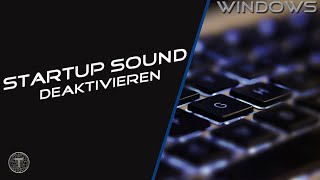 Startup sound deaktivieren  Windows 11 [upl. by Ellednahc837]