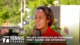 Leylah Fernandez Reflects On Positive Mindset Roland Garros 1R Win [upl. by Nnauol60]