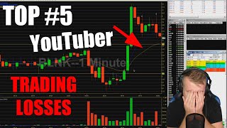 Top 5 YouTuber Live Trading Losses with Reactions [upl. by Akirea]