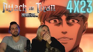 FLOCH IS INSANE  Attack On Titan Season 4 Episode 23  Sunset ReactionReview [upl. by Barbour]