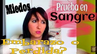 Embarazo o Perdida prueba en sangre Y ecografía [upl. by Maker547]