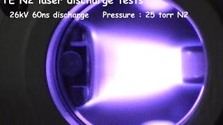 TE N2 laser discharge tests [upl. by Adnerol]