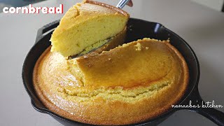 How to make Soft fluffy CORNBREAD Recipe [upl. by Sewole]