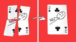 SIGNED Card Restoration Magic Trick REVEALED  Torn And Restored TNR [upl. by Kcinom]