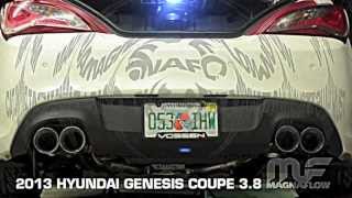 2013 Hyundai Genesis Coupe 38L  MagnaFlow Exhaust Part 16507 [upl. by Gualtiero]