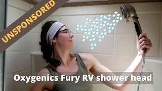 UNSPONSORED Oxygenics Fury RV shower head REVIEW [upl. by Herring]