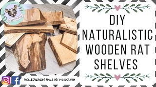 DIY Naturalistic Wooden Rat Shelves [upl. by Ymas]