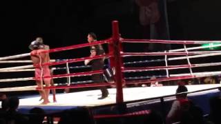 20131118 Mfight ゴンナパー vs Hakeem Dawodu 3R [upl. by Hteboj]