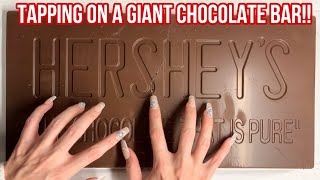 ASMR  GIANT CHOCOLATE BAR  Tapping amp Scratching  No Talking  ASMRVilla [upl. by Nivar373]