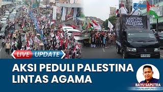 Warga Lampung Lintas Agama Gelar Aksi Damai Bela Palestina di Tugu Adipura Protes Kekejaman Israel [upl. by Hawk]