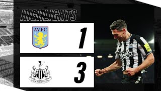 Aston Villa 1 Newcastle United 3  Premier League Highlights [upl. by Rehprotsirhc389]