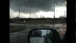 columbiaville tornado chase actual video of the tornado [upl. by Gautier]