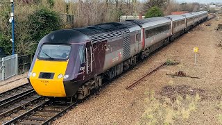 Cross Country HST Power Cars 4336643357 At Swinton STY From Edinburgh To Plymouth [upl. by Adamis]