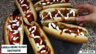 EVDE KOLAY SOSİSLİ SANDVİÇ HOT DOG NASIL YAPILIR 🌭🌭 [upl. by Olgnaed]