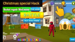 Rocket royale hack 2024 mod apk unlimited all things and free purchase items  Unlock new weapon 🎅 [upl. by Nnailuj]