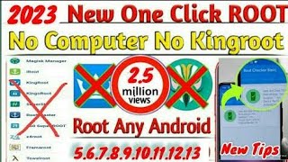 2023 New One Click Root Method  No PC NO TWRP No Kingroot  100 ROOT Any Android Version 40 TO 14 [upl. by Nillor]