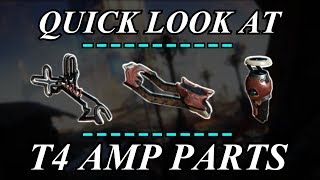 Warframe  Quick Look At T4 AMP Parts [upl. by Neibaf]