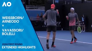 ArneodoWeissborn v BolelliVavassori Extended Highlights  Australian Open 2024 First Round [upl. by Earas848]