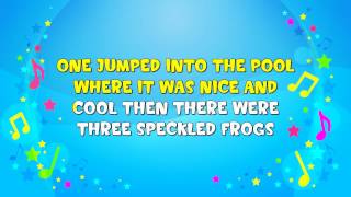 Five Little Speckled Frogs Sing A Long [upl. by Enrobso]