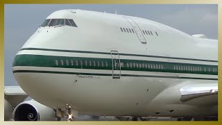 ✈️ STUNNING Departure of SAUDI ARABIAN VIP Boeing 747 from Hamburg Airport ✈️ [upl. by Pare]