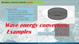 Wave Energy Conversion Boundary Element Method Part 5 Examples and Applications [upl. by Nicoli491]