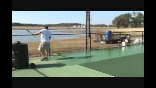 How To Paint A Tennis Court [upl. by Acima]