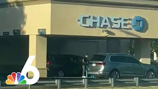 Video shows gunman in murdersuicide at Chase Bank in MiamiDade [upl. by Letnahs165]