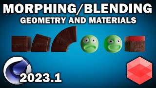 Cinema 4d 20231 MorphingBlending Geometry and Materials [upl. by Lesak]