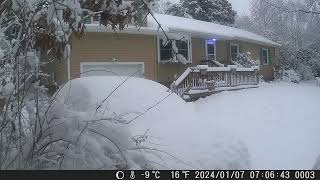 January 2024 Snowstorm Time Lapse [upl. by Welcy]